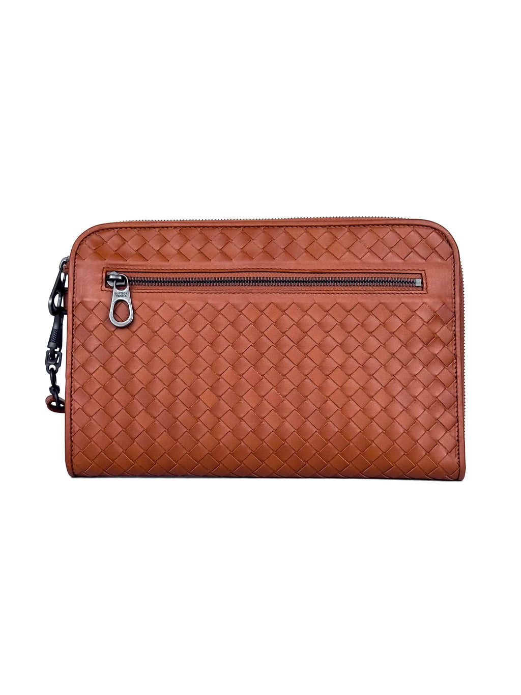 Bottega Veneta Vitelo Brown Clutch
