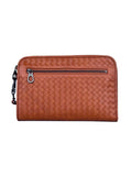 Bottega Veneta Vitelo Brown Clutch