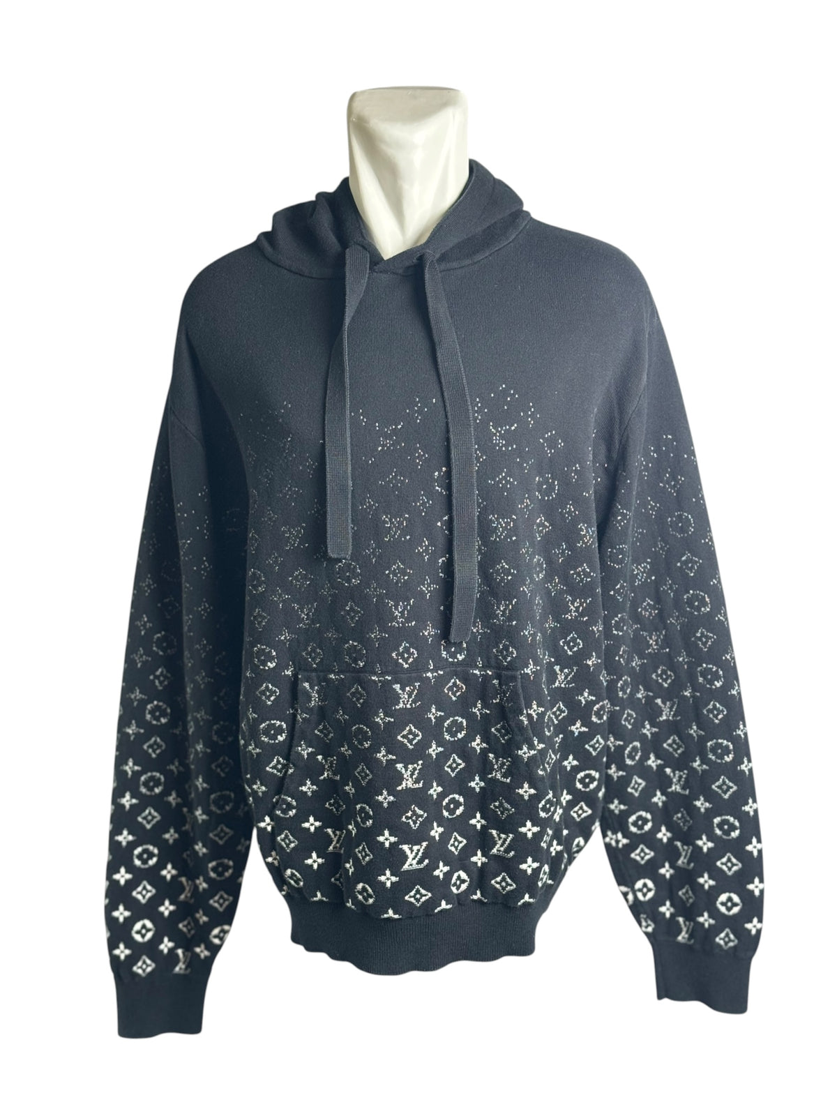 Louis Vuitton Gradient Monogram Black Hoodie