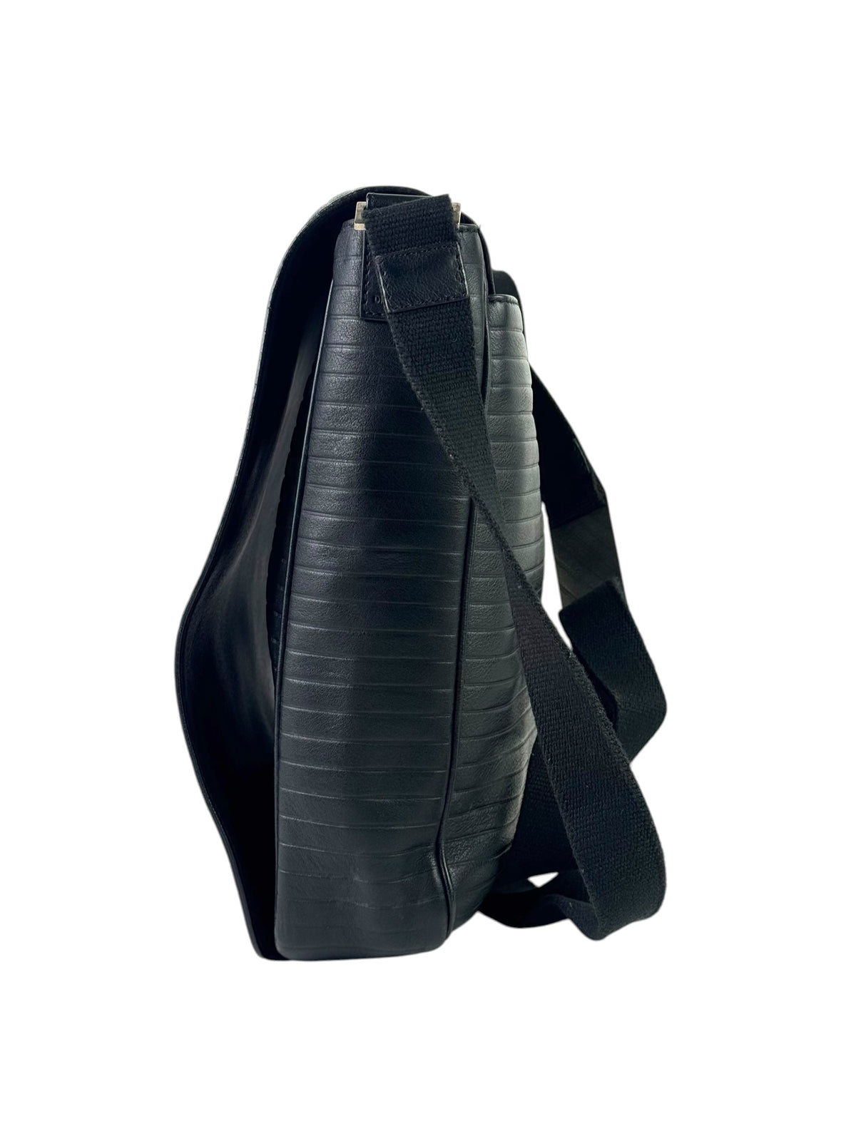 Christian Dior Black Leather Messenger Bag
