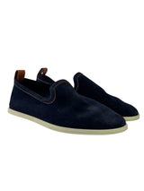 Loro Piana Venice Walk Navy Suede Slip On 1