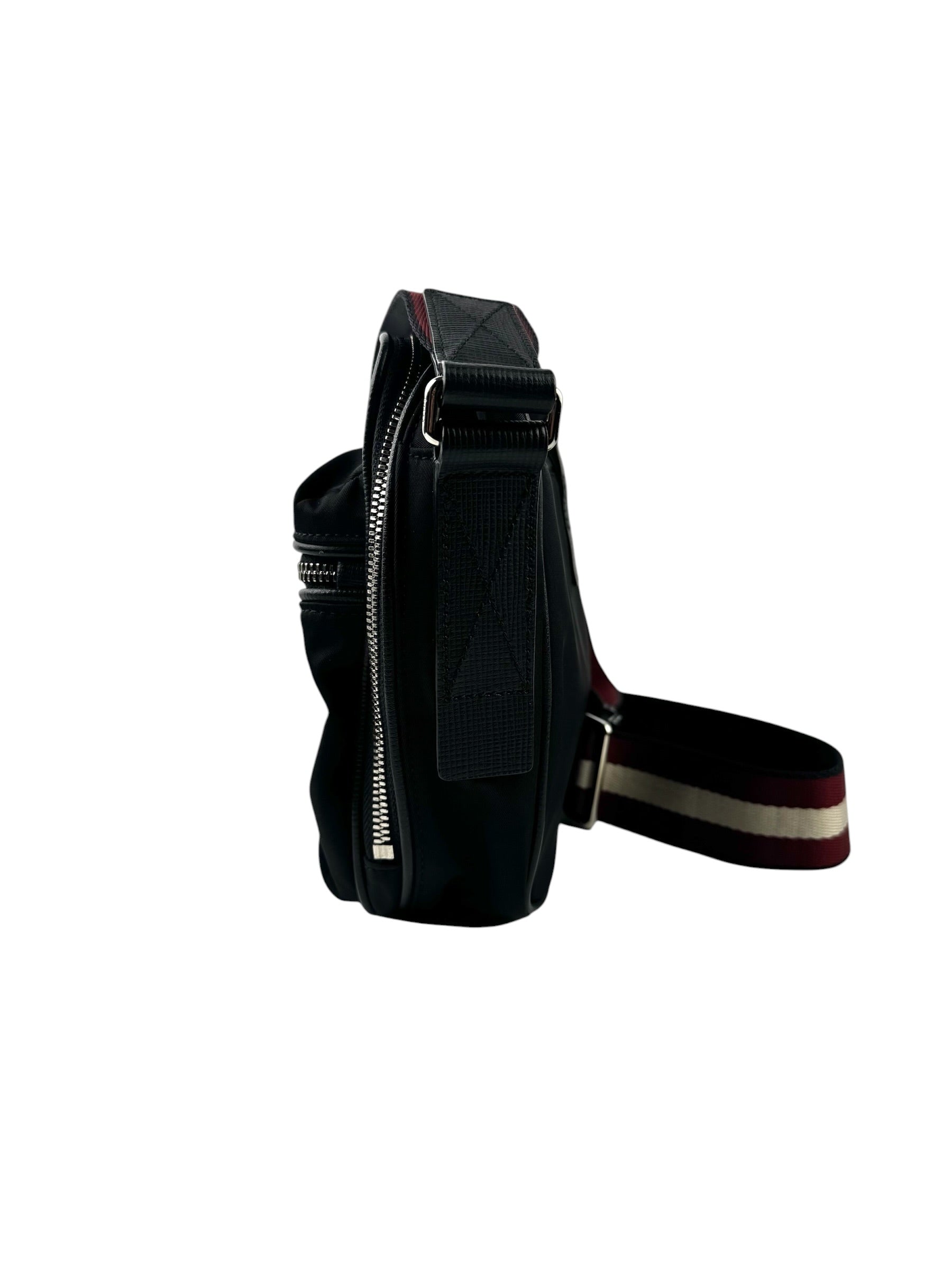 Bally Fiji Nylon Black Messenger Bag