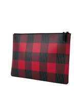 Christian Dior Homme Oblique Checkered Canvas Clutch 3