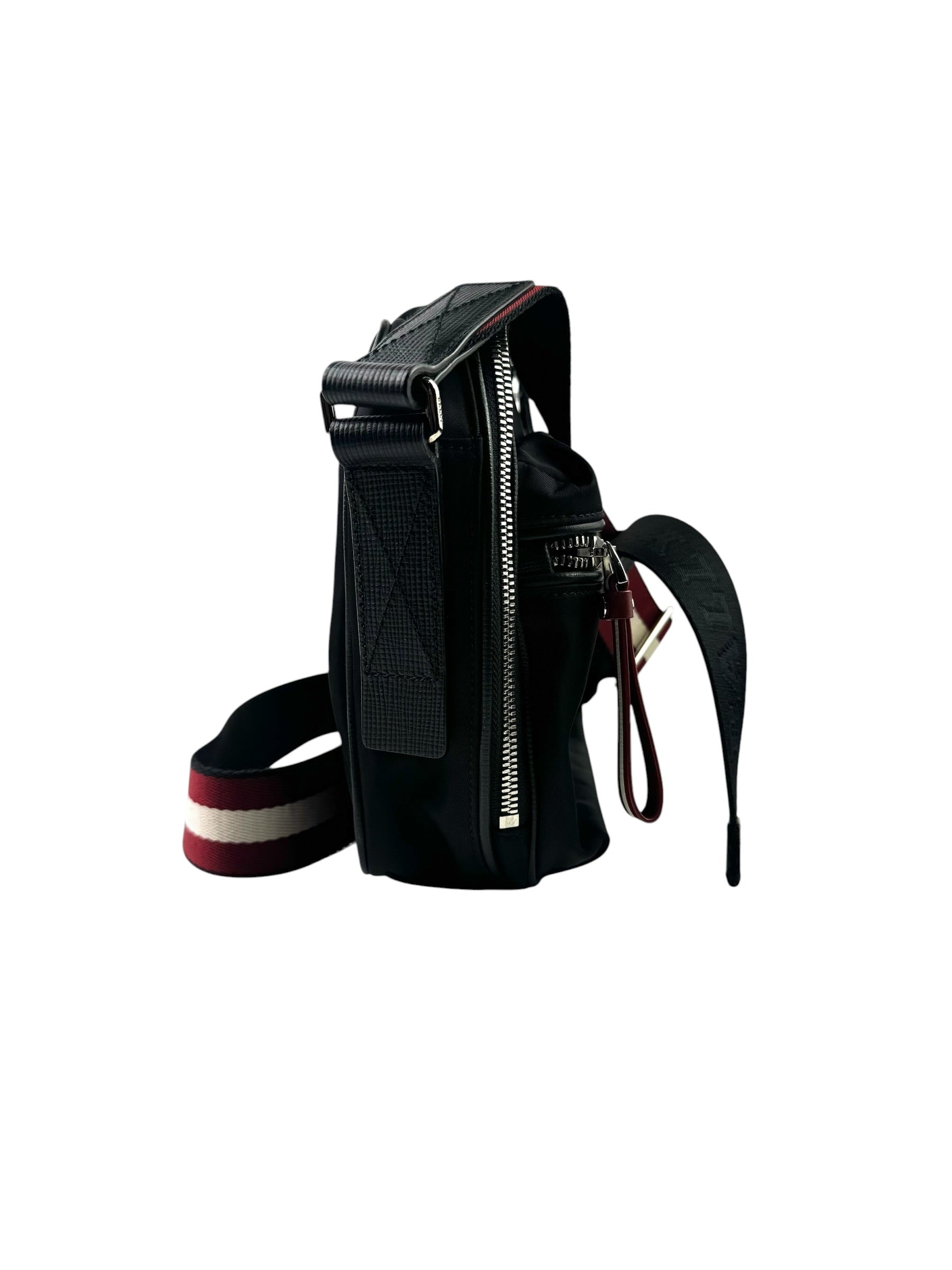 Bally Fiji Nylon Black Messenger Bag