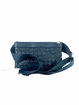 Bottega Veneta Duo Navy Messenger Intrecciato Bag 5