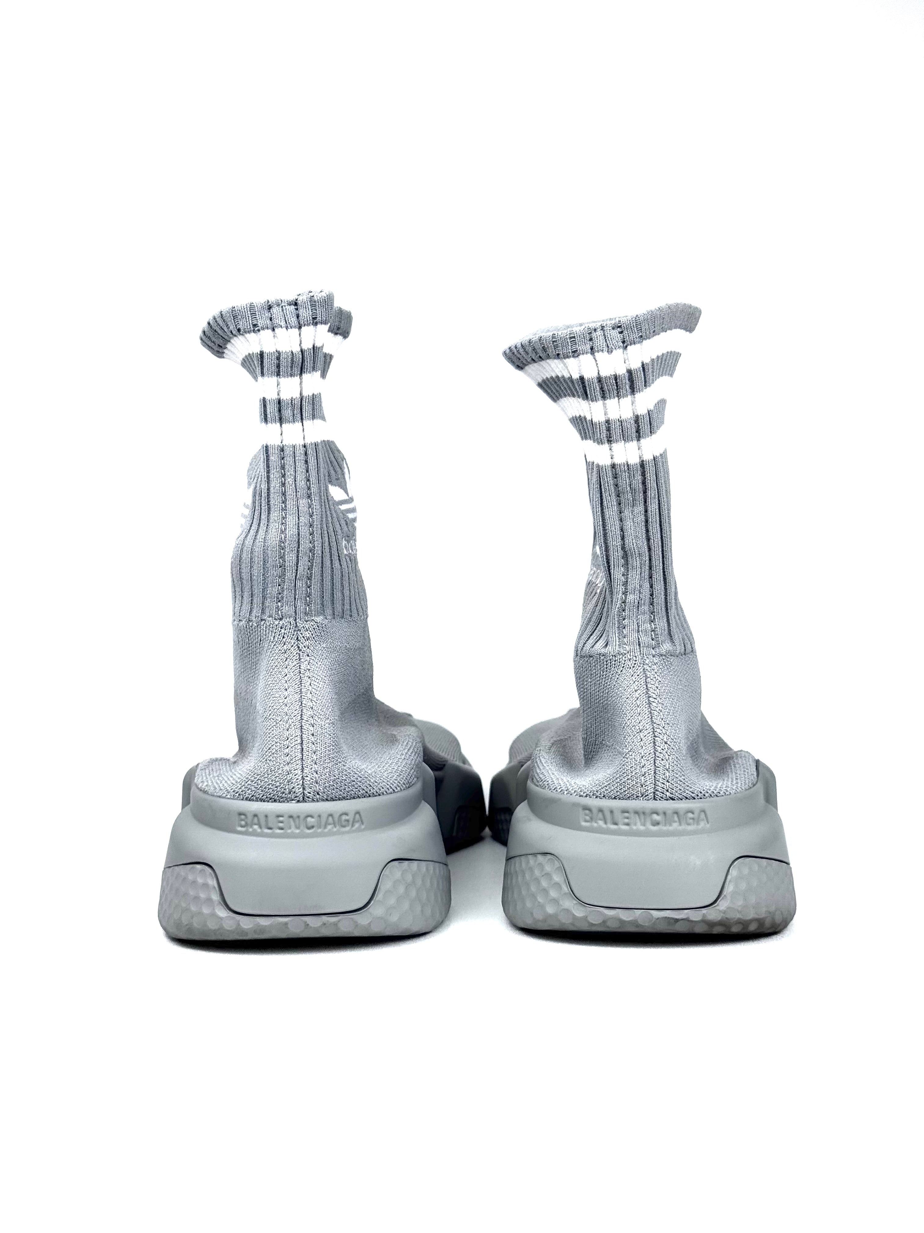 Balenciaga x Adidas Speed Trainer Grey Sneakers