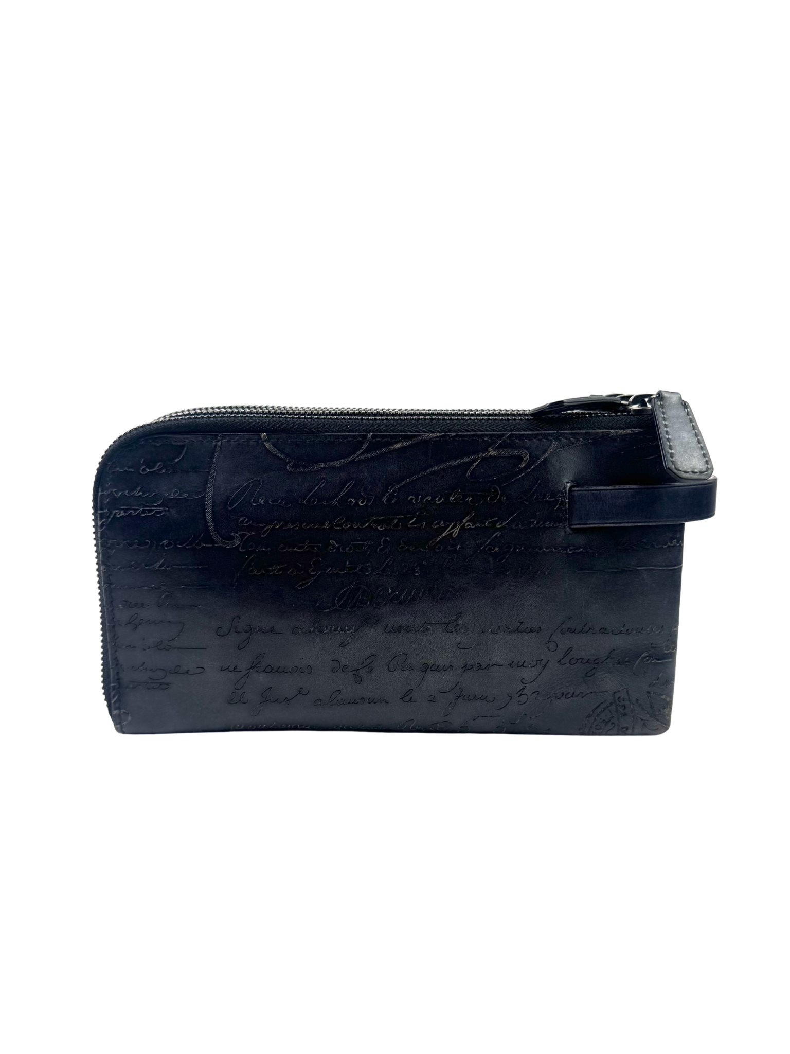 Berluti Scritto Grey Tiriwa Zipped Pouch