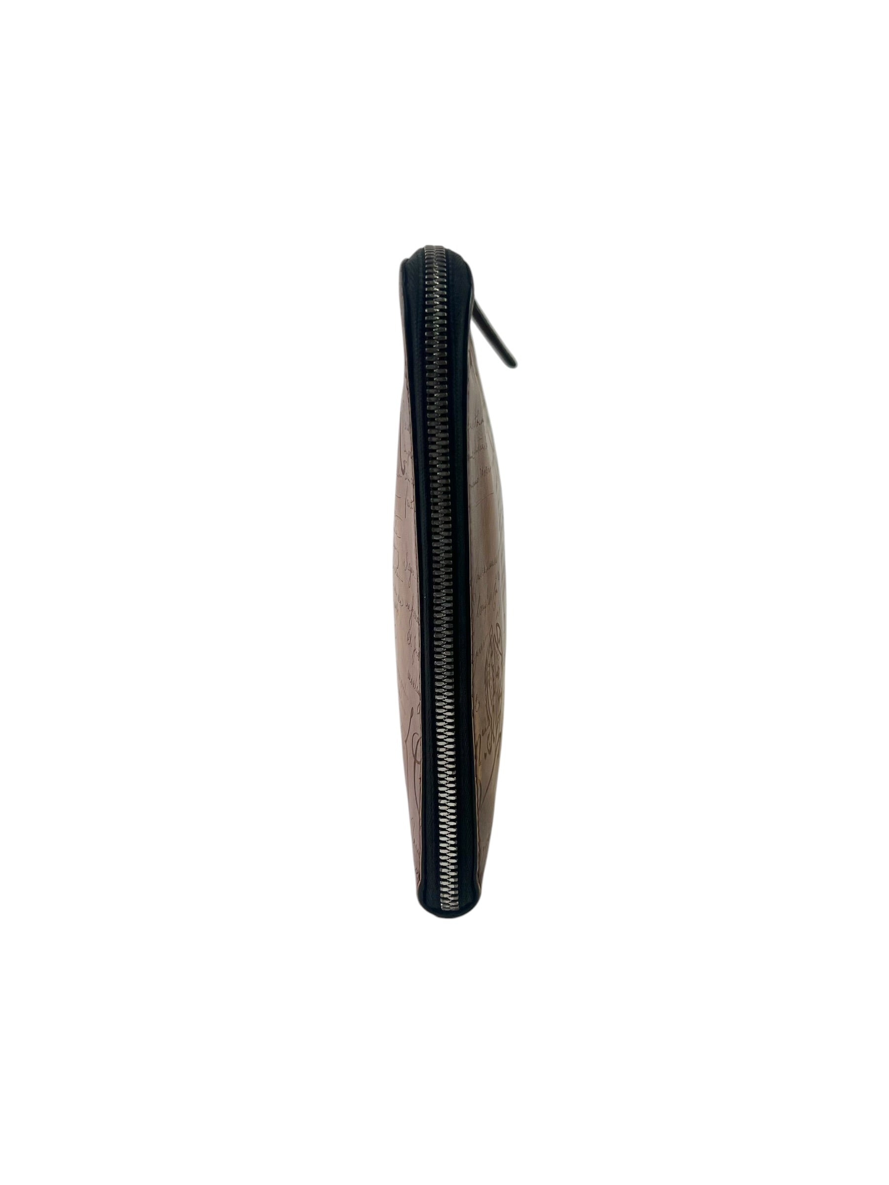 Berluti Nino GM Scritto Light Brown Clutch