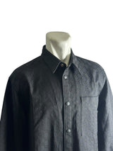 Gucci GG Supreme Black Denim Long Shirt 2