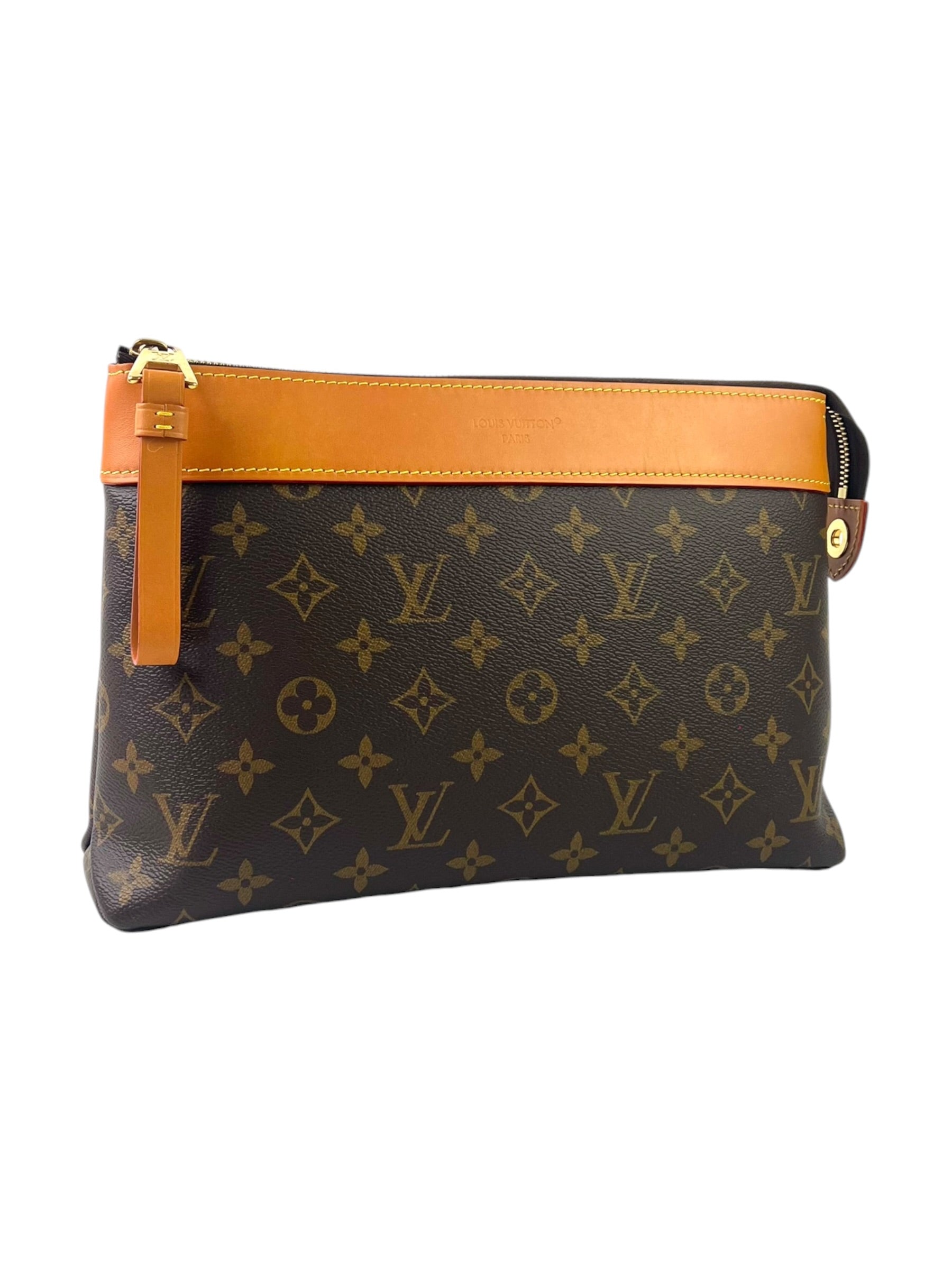 Louis Vuitton Monogram Macassar Souple Clutch