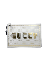Gucci X Sega Logo White Clutch 1