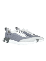 Hermes Bouncing Fabric Grey Sneakers 1