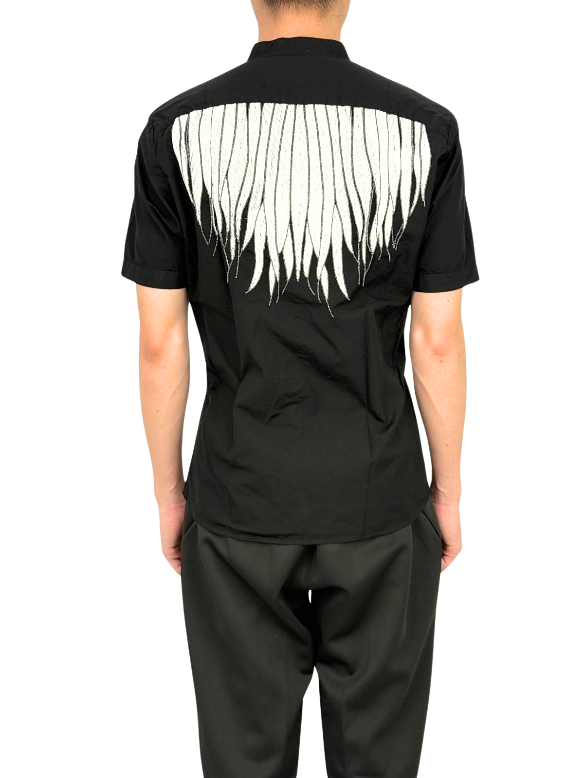 Versace Black Crying Pebbles Shirt