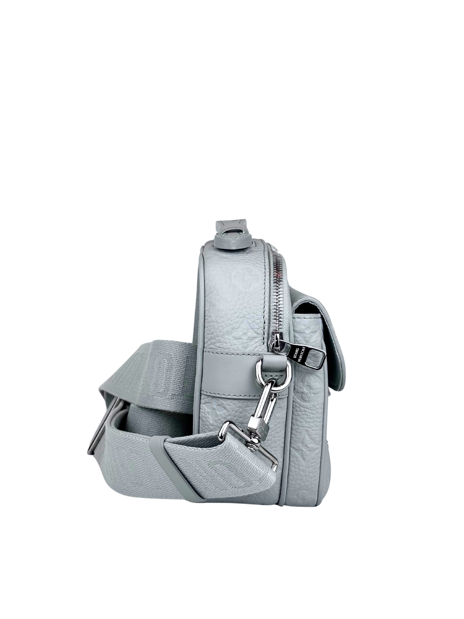 Louis Vuitton S Lock Monogram Taurillon Grey Messenger Bag