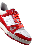 Louis Vuitton Trainer Orange White Sneakers 3