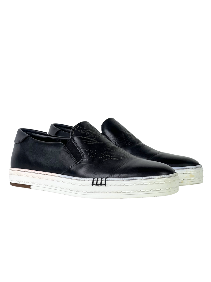 Berluti Scritto Playtime Black Slip-On