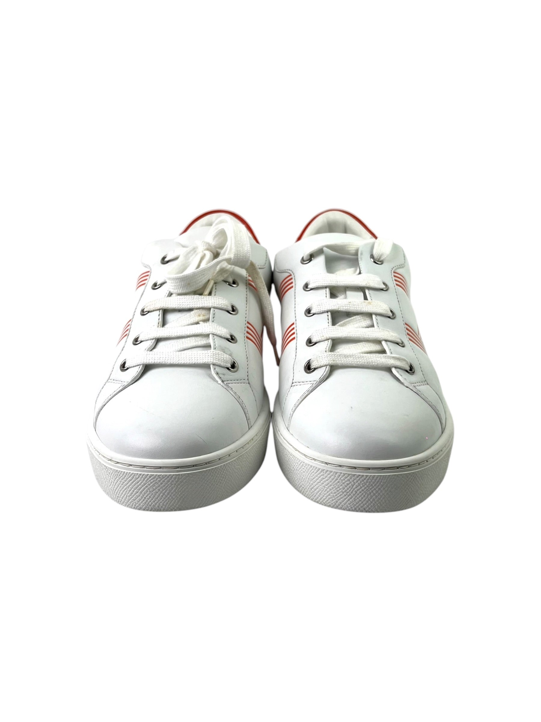 Hermès Advantage White Leather Sneakers