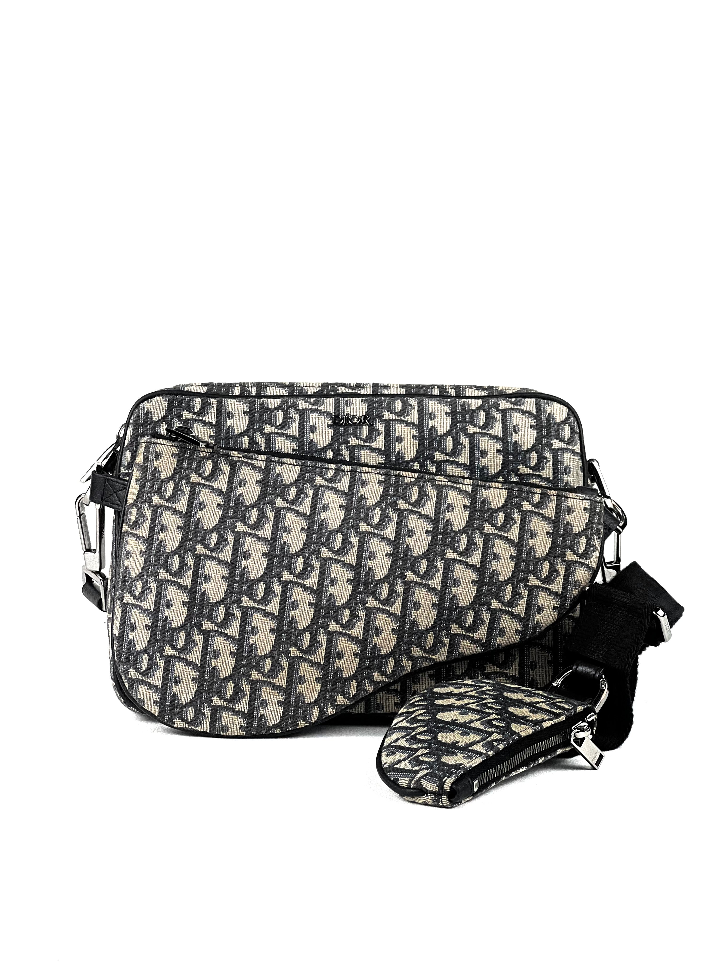 Christian Dior Oblique Jacquard Trio Messenger Bag