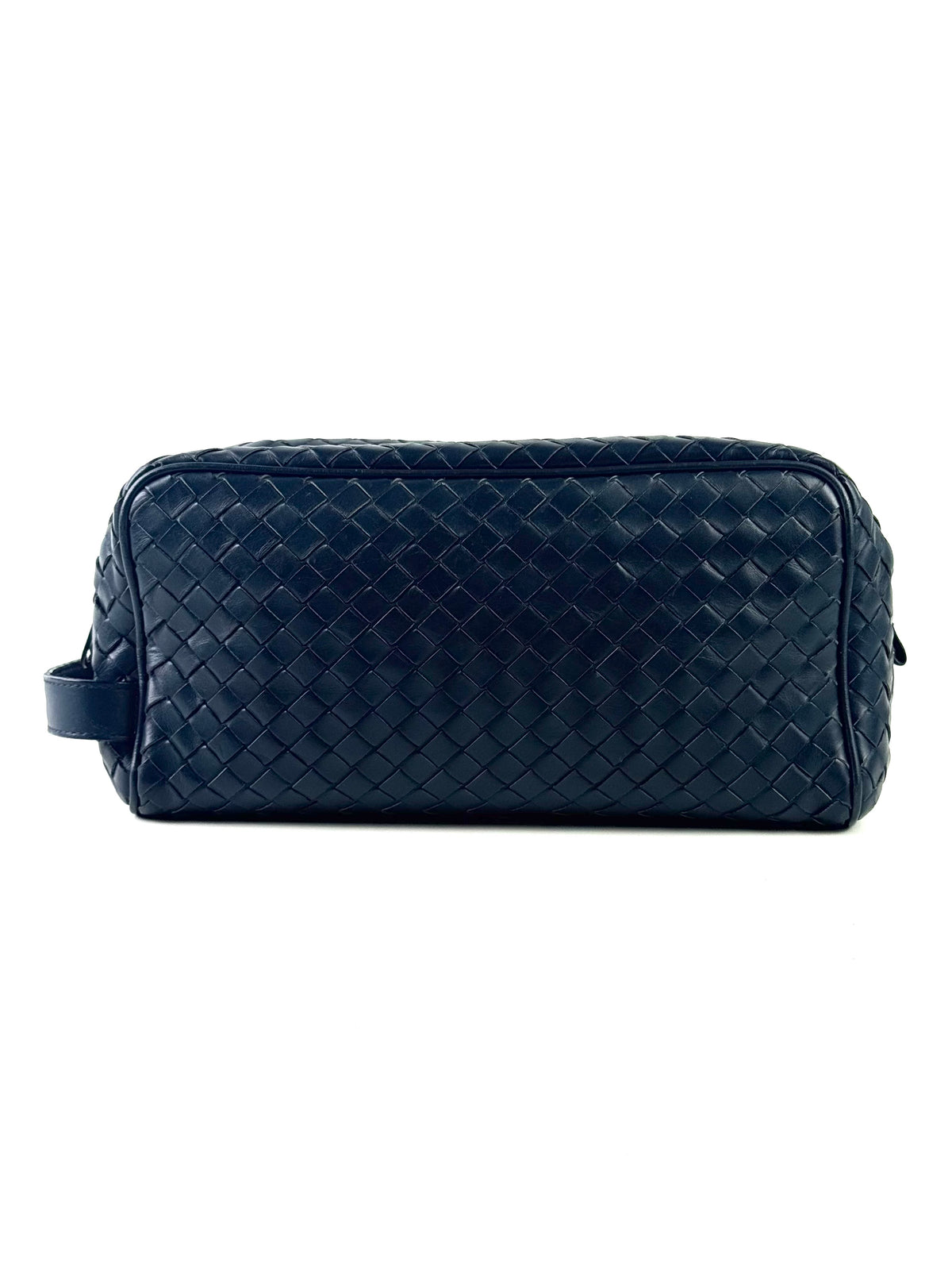 Bottega Veneta Intrecciato Navy Toiletry Pouch