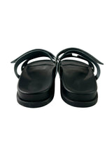 Hermès Chypre Blue Leather Sandals 4
