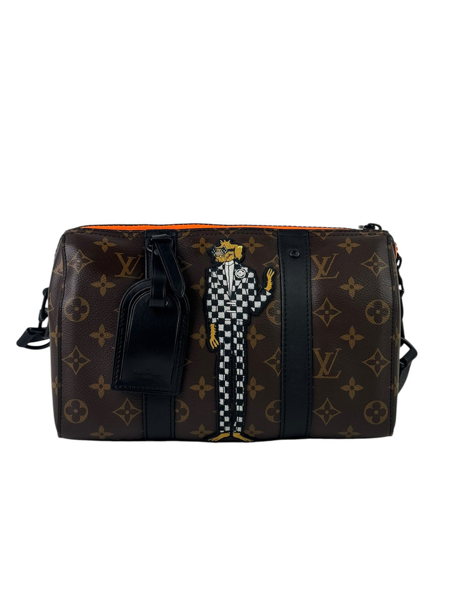 Louis Vuitton x Virgil Abloh Monogram Macassar With Friend City Keepall Sling Bag