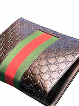 Gucci Embossed Leather Stripe Pochette 6