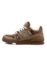 Louis Vuitton Trainer Monogram Denim Brown Sneakers 3