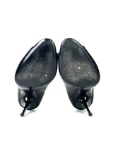 Gucci GG Supreme Embossed Leather Black Heels 5