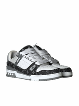 Louis Vuitton Trainer Monogram Denim Grey Sneakers 1