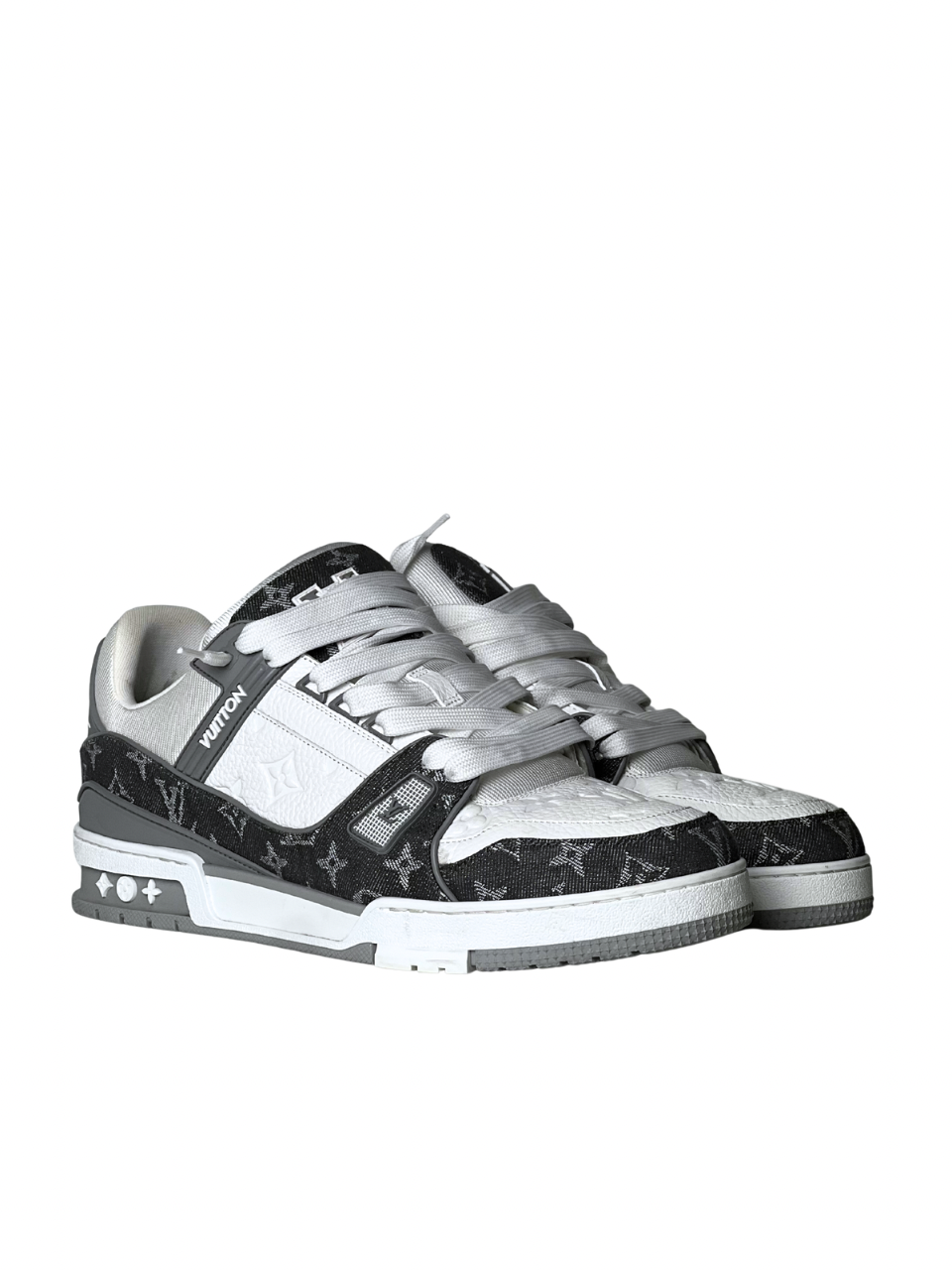 Louis Vuitton Trainer Monogram Denim Grey Sneakers