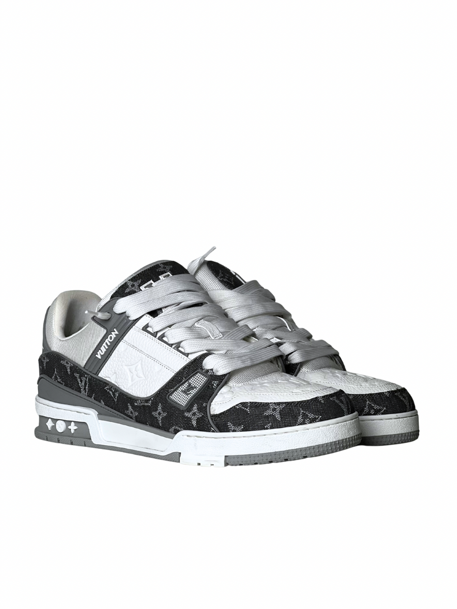 Louis Vuitton Trainer Monogram Denim Grey Sneakers