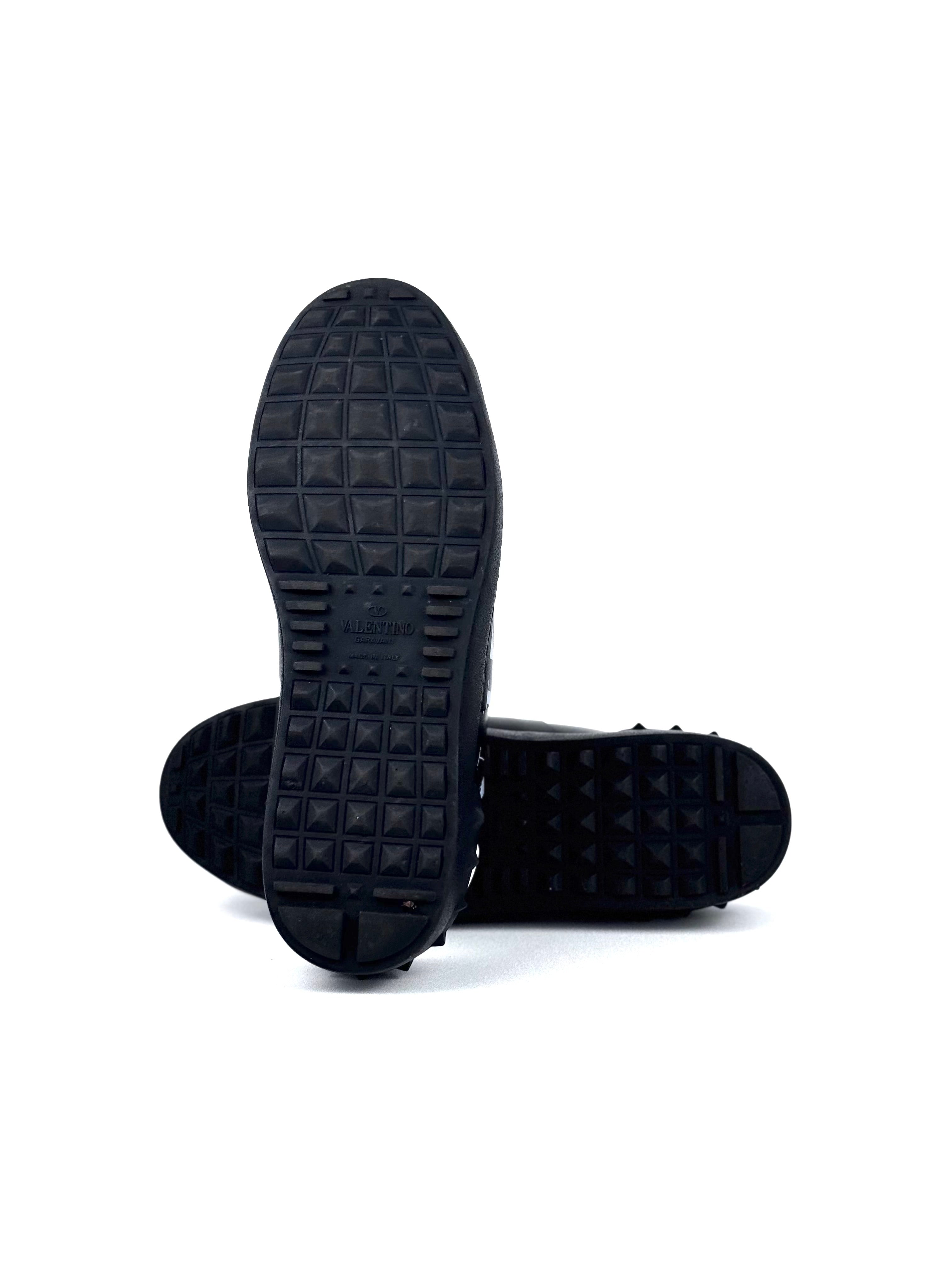 Valentino Garavani VLTN Logo Grey Black Sneakers