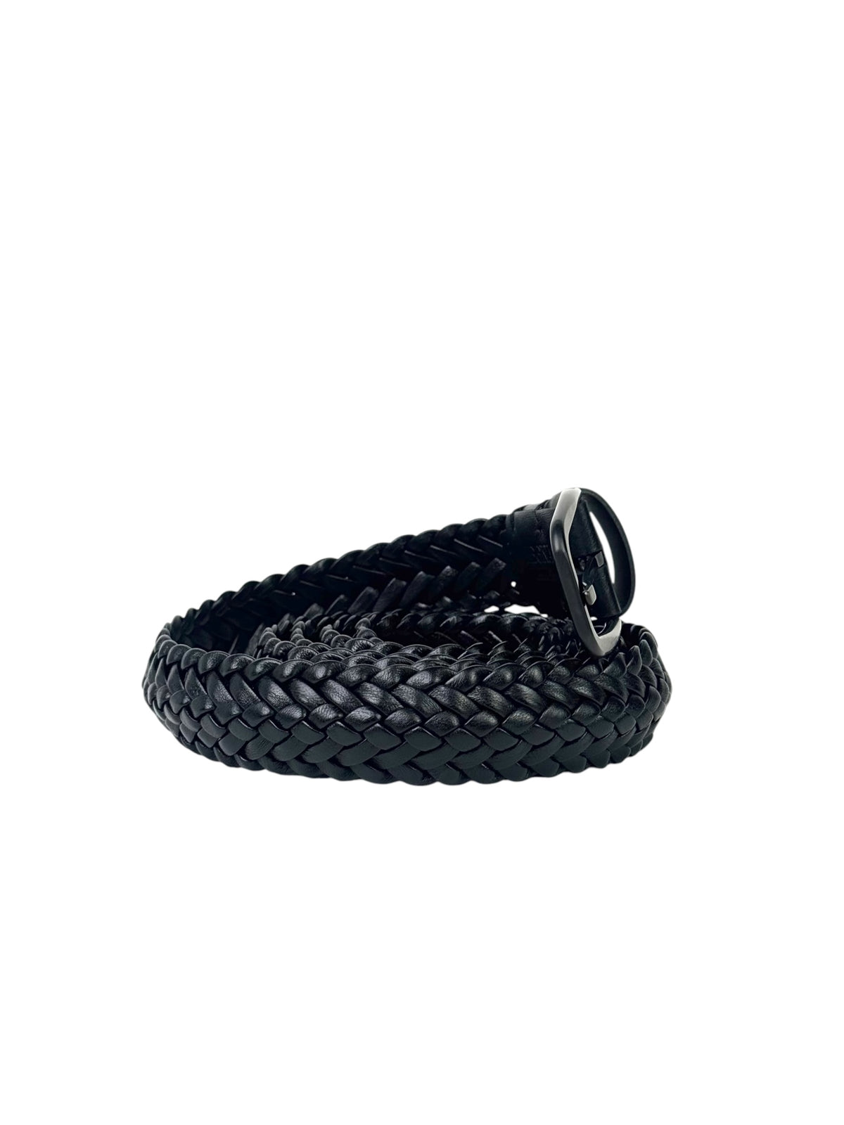 Zegna Black Leather Belt