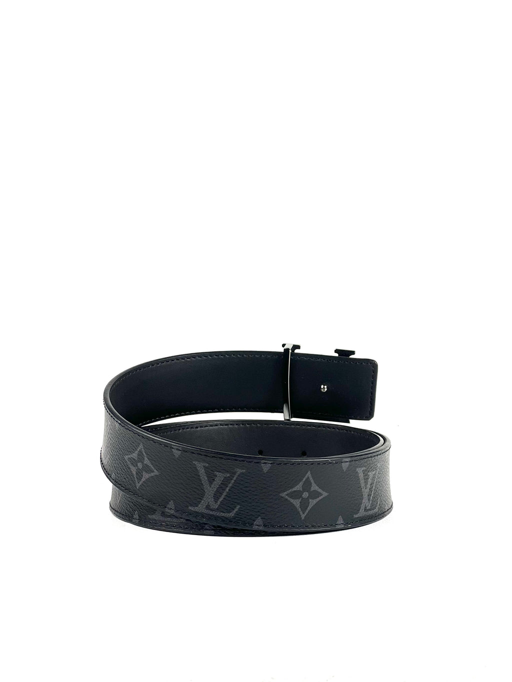 Louis Vuitton Initial Logo 35mm Eclipse Monogram Reversible Belt