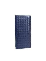 Bottega Veneta Intrecciato Black Navy Long Wallet 5