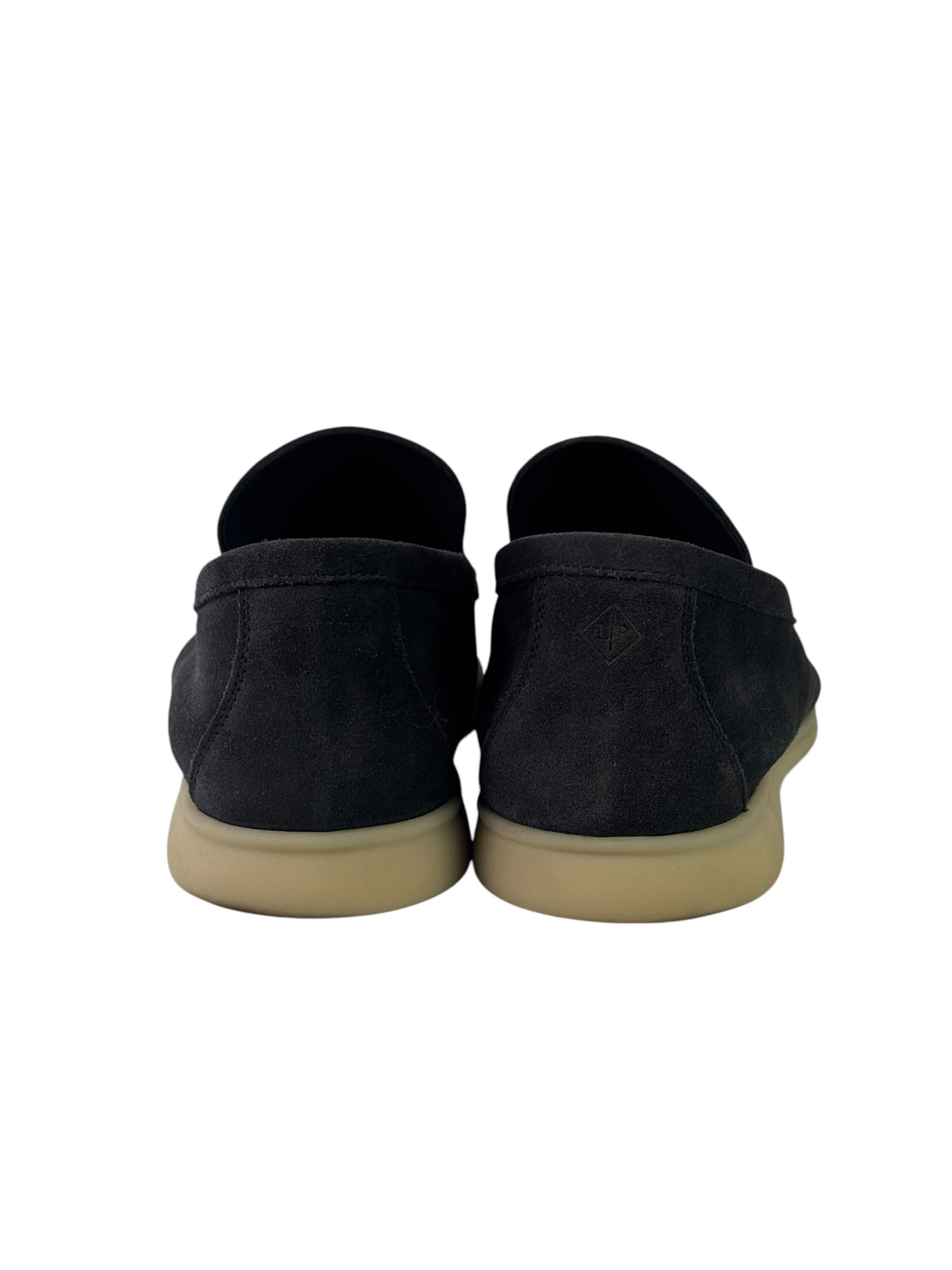 Loro Piana Summerwalk Black Suede Slip On