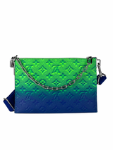Louis Vuitton Trio Pouch Taurillon Illusion Blue / Pink Messenger Bag 4
