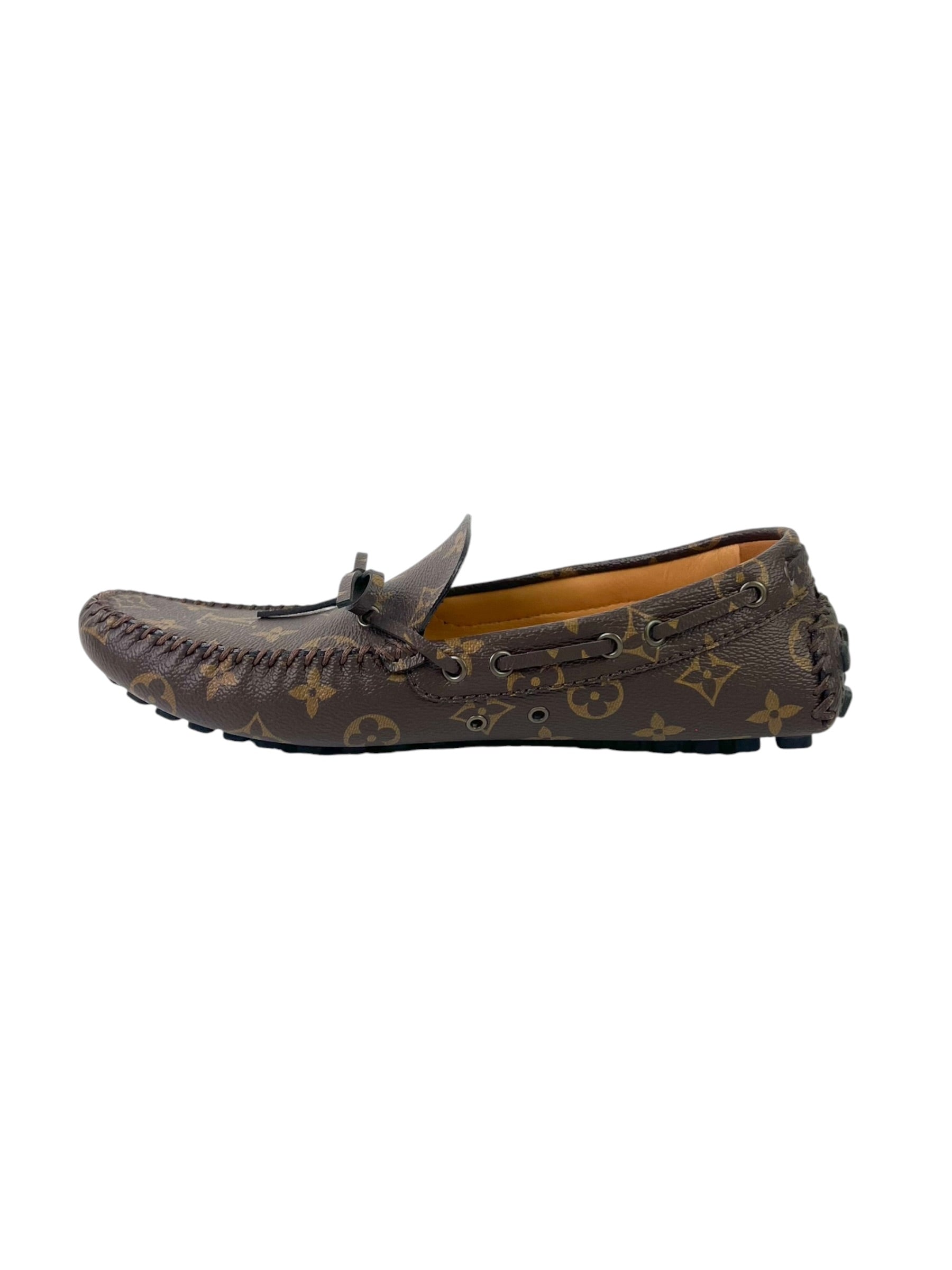 Louis Vuitton Driver Monogram Macassar Moccasin