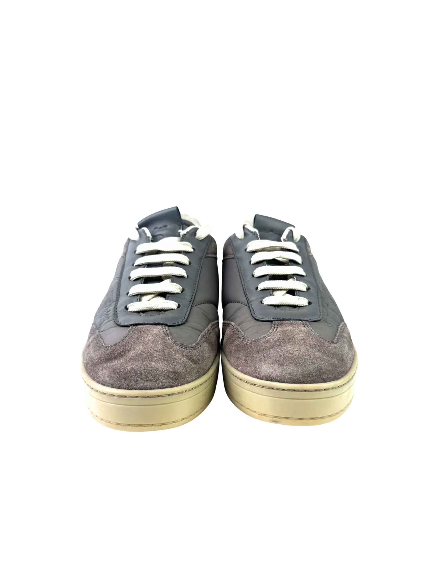 Berluti Scritto Fabric Suede Grey Sneakers