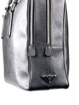 Prada Triangle Logo Saffiano Leather Briefcase 6