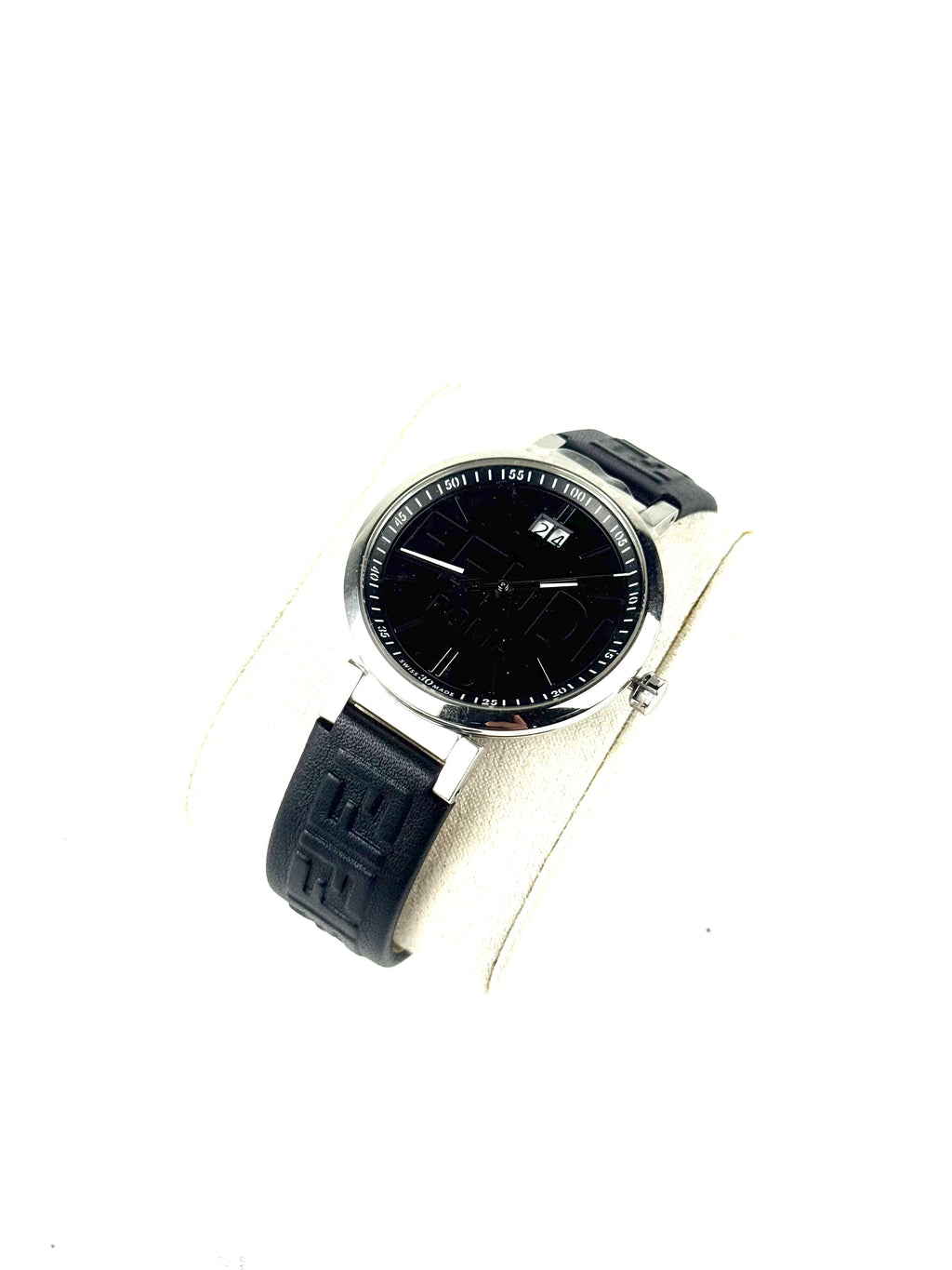 Fendi FF Logo Forever Leather Automatic Watch