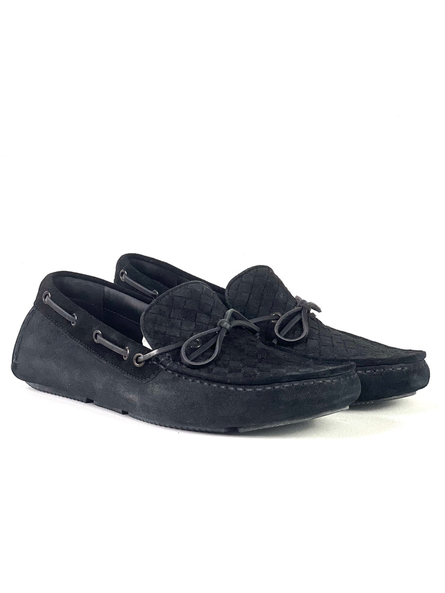 Bottega Veneta Intrecciato Suede Loafers