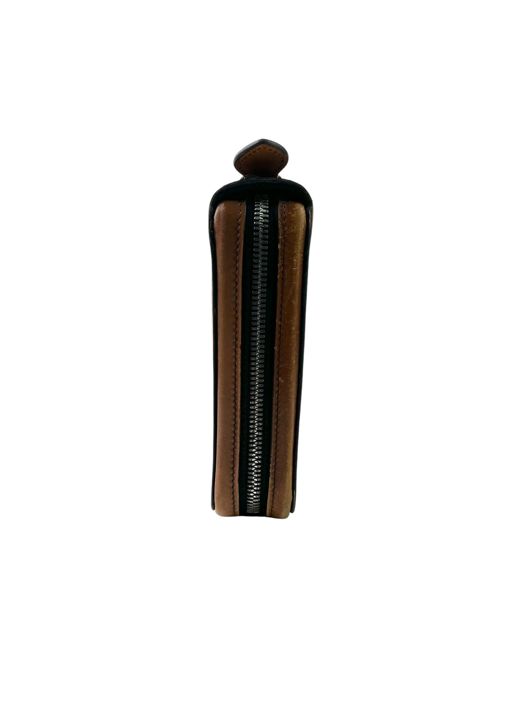 Berluti Scritto Itauba Brown Travel Clutch