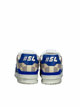 Louis Vuitton 3D Damier Blue Beige Trainer Sneakers 4