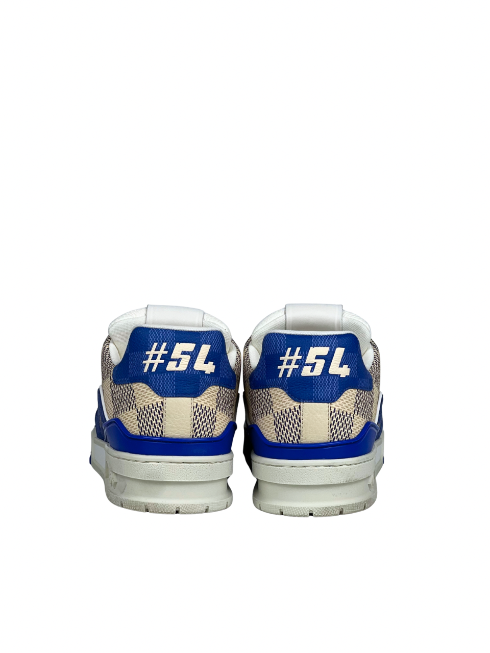 Louis Vuitton 3D Damier Blue Beige Trainer Sneakers
