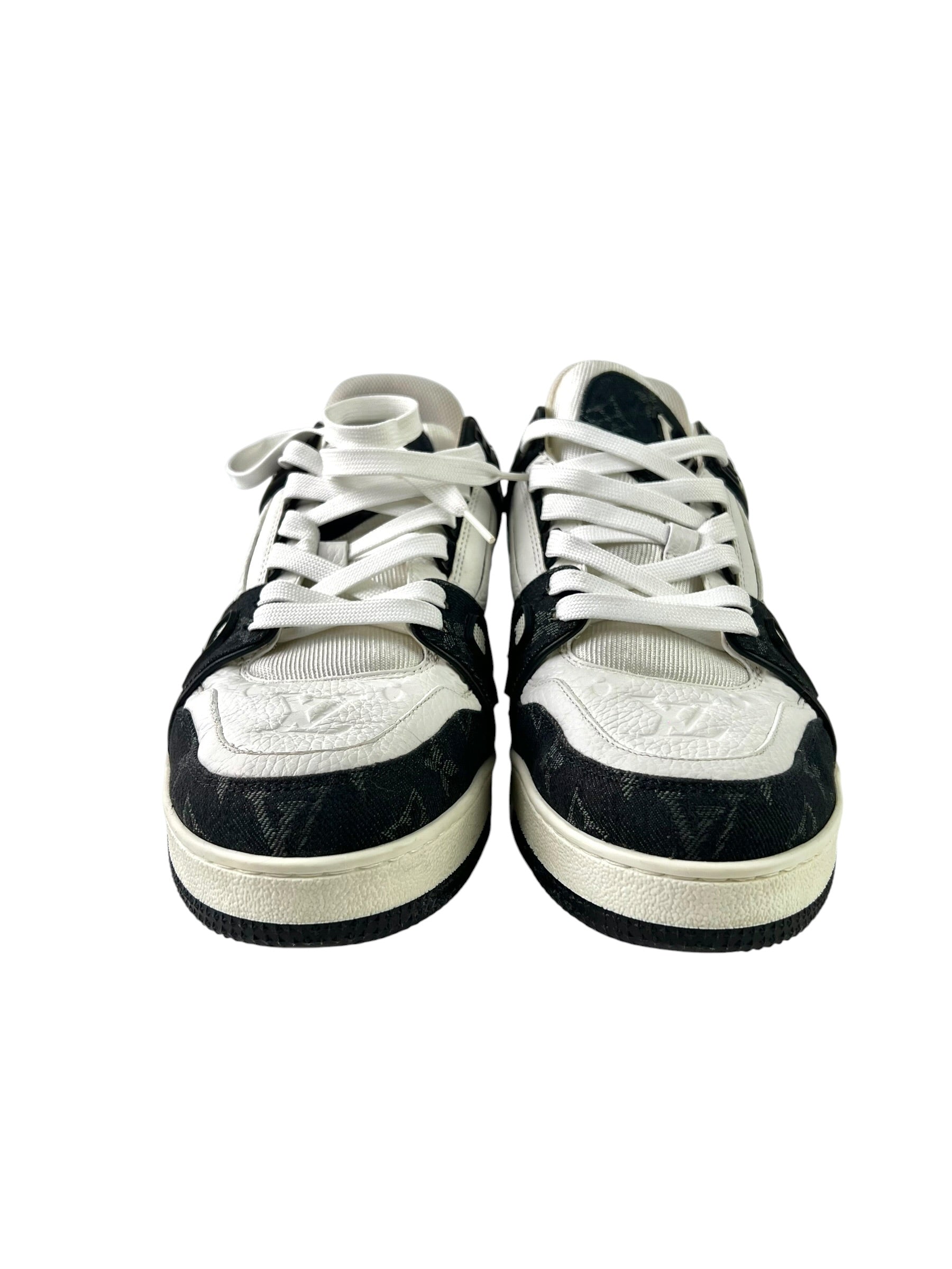 Louis Vuitton Trainer Monogram Denim Black Sneakers