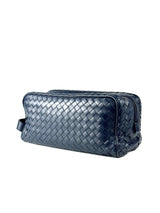 Bottega Veneta Intrecciato Navy Toiletry Pouch 2