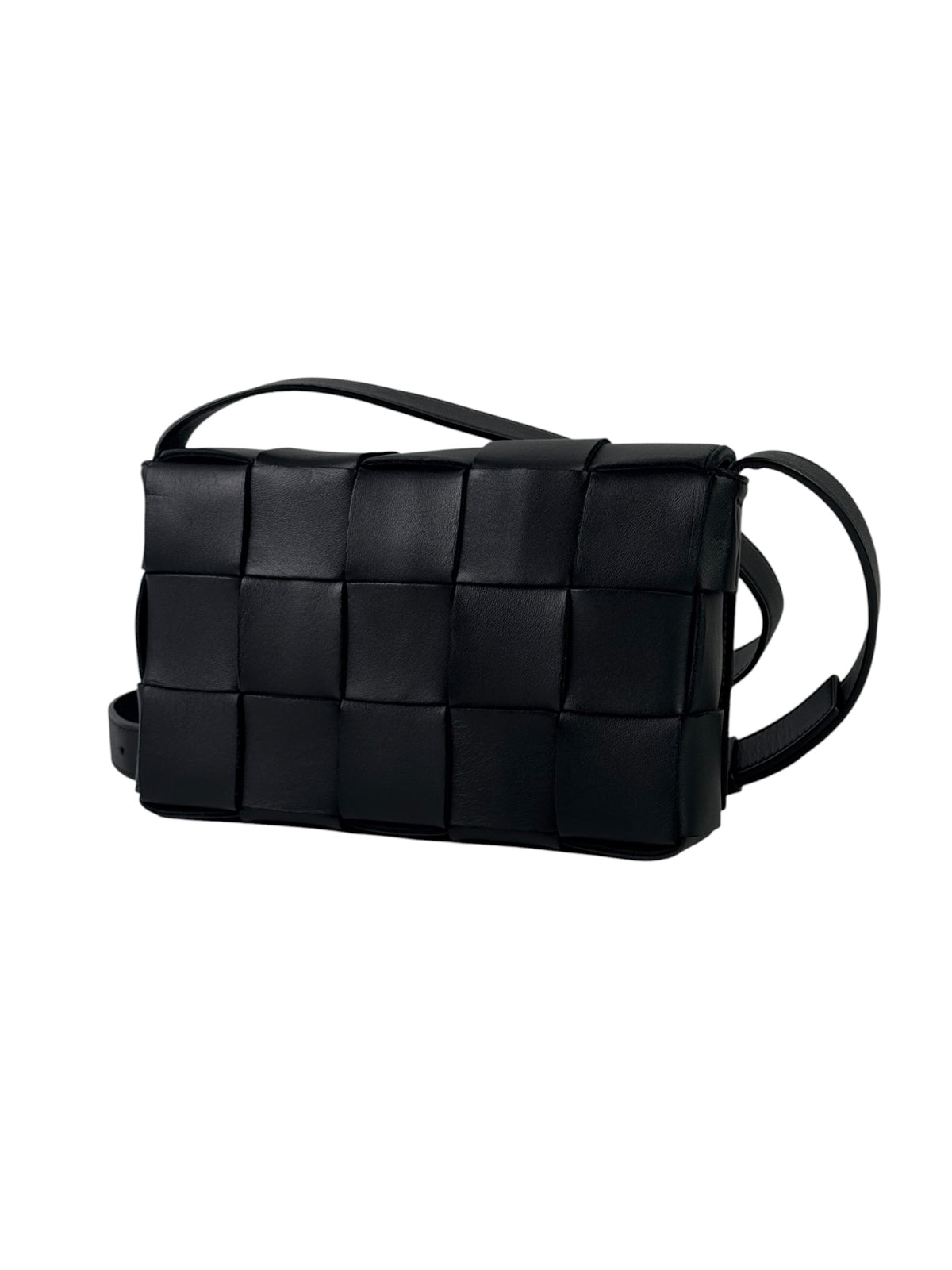 Bottega Veneta Black Intrecciato Cassette Bag