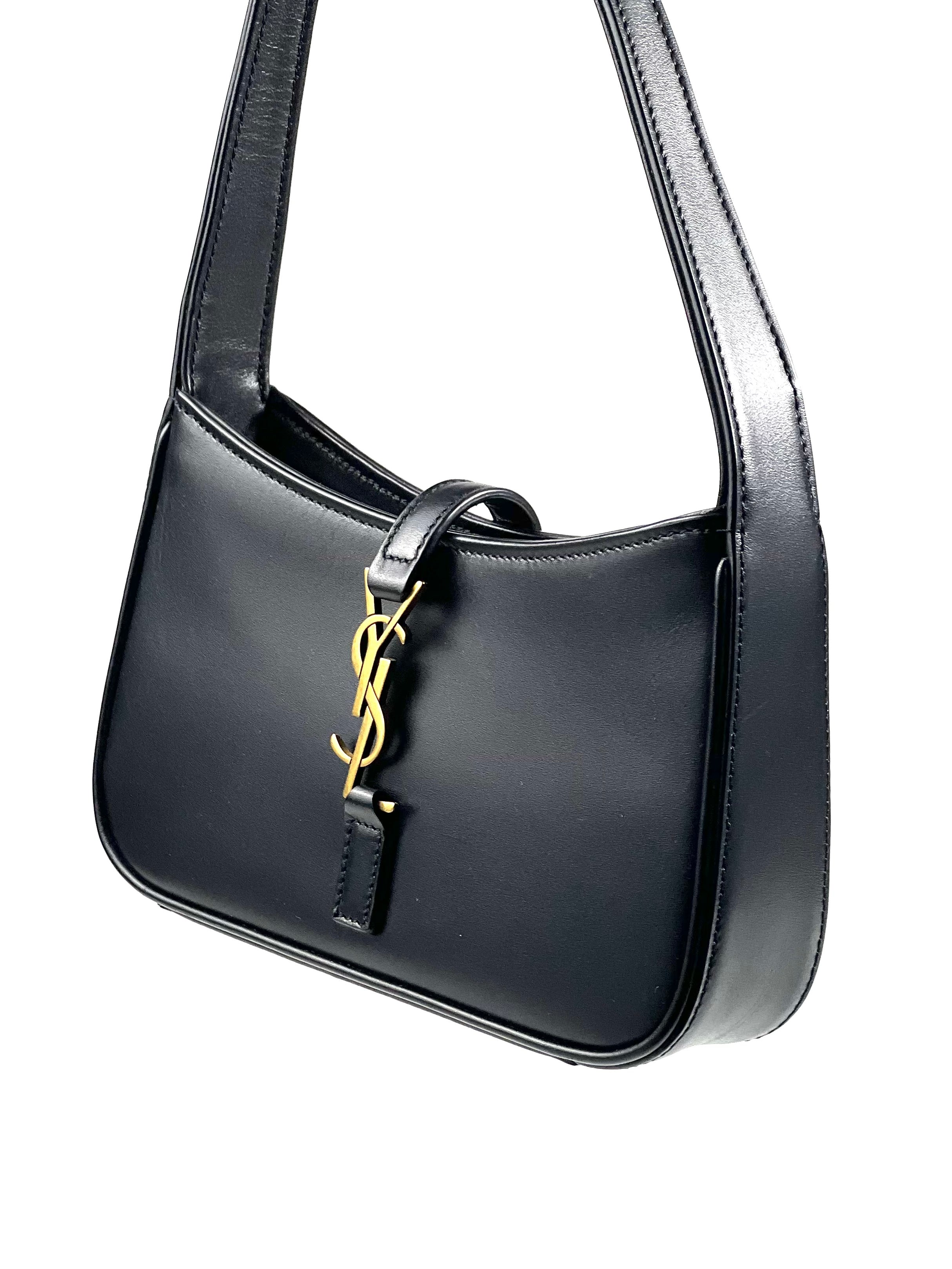 Saint Laurent Mini 5 À 7 Hobo Bag Leather