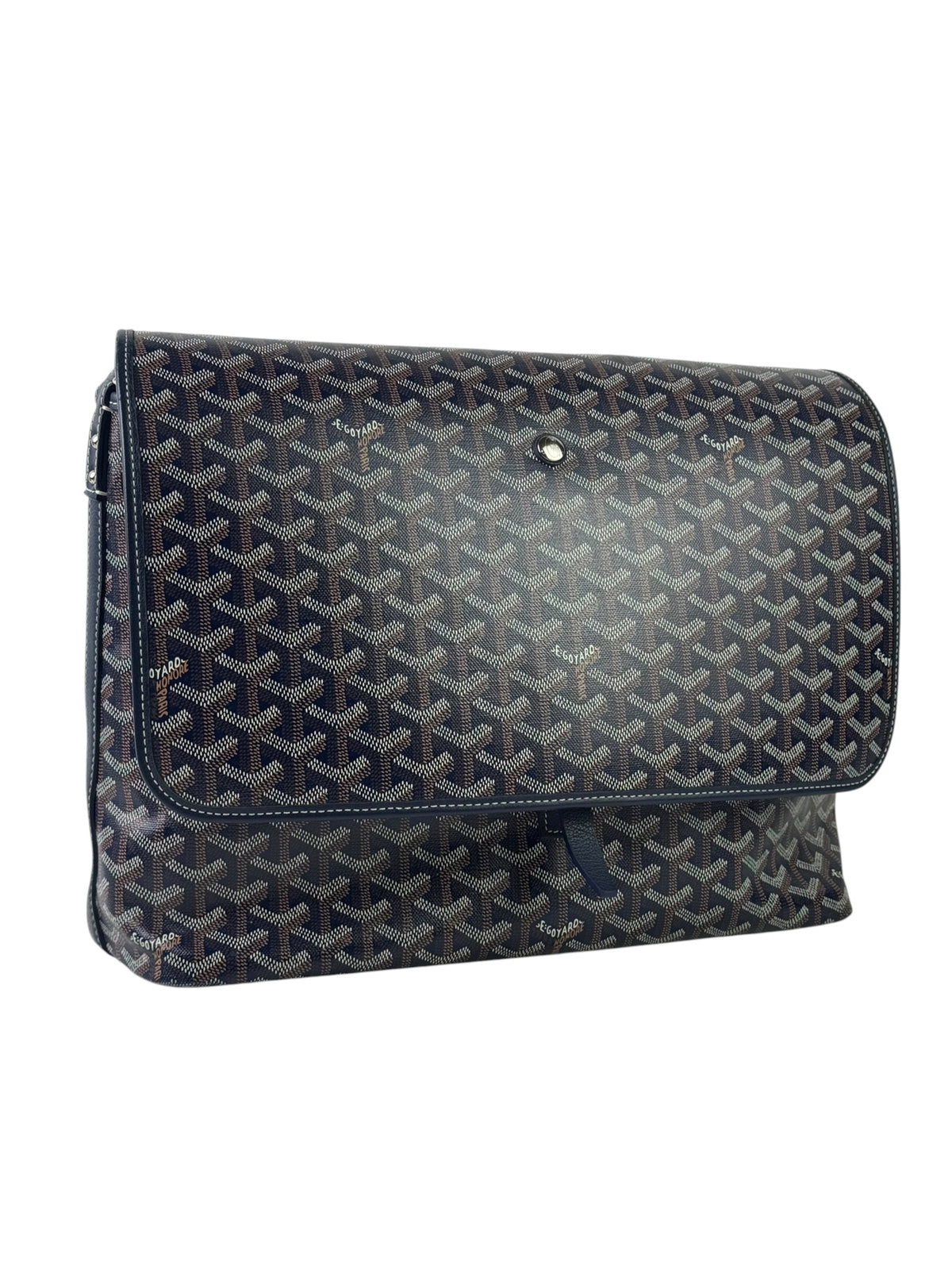Goyard Capitaine Navy Messenger Bag